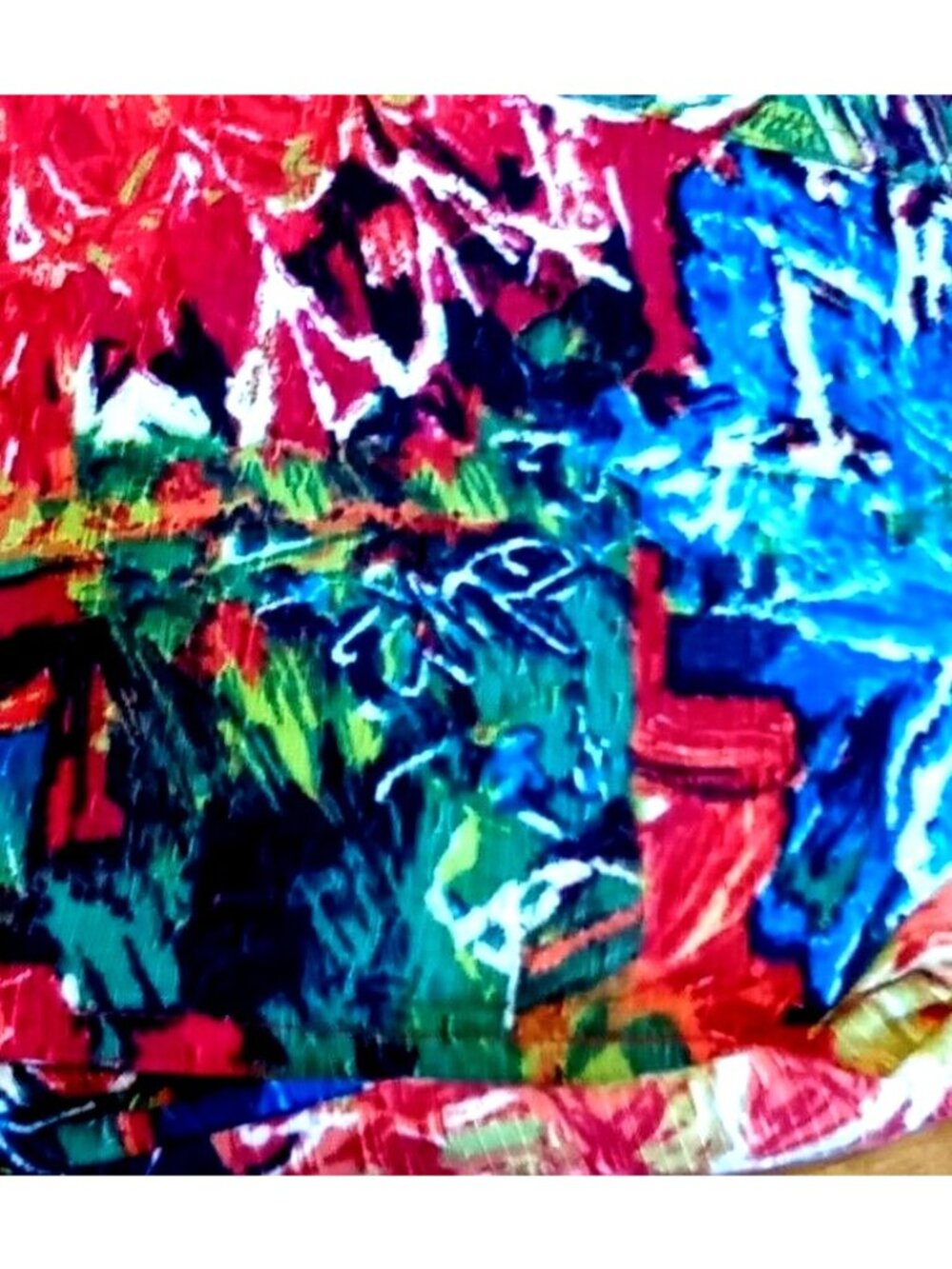 Chicos Abstract Floral Top Shacket Jacket Medium Summer Thin Multicolor - Picture 7 of 10
